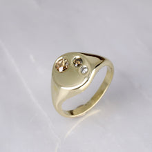 Load image into Gallery viewer, 9ct yellow gold and cinnamon diamonds
